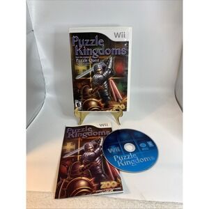 Puzzle Kingdoms Nintendo Wii 2009 Zoo Games Puzzle Quest Series Complete CIB